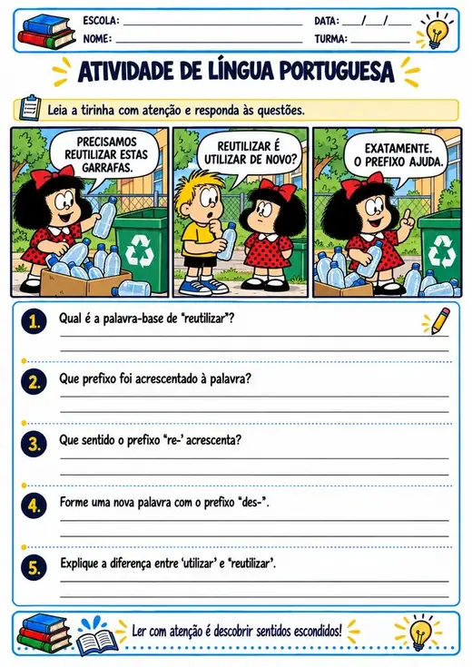 Atividade: Prefixos (5º ano)