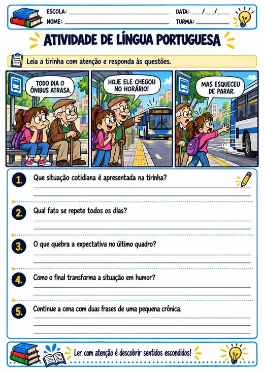 Atividade: Crônica e humor (5º ano)